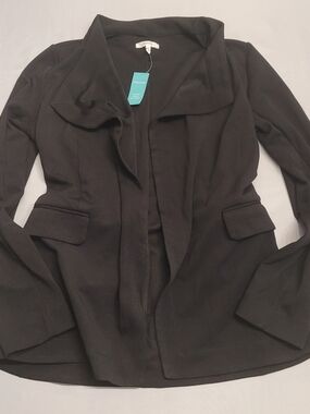 Maurices Black Open Front Tie Waist Blazer Jacket NWT Small